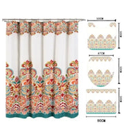 Colorful Polyester Shower Curtain Bathroom Curtains Waterproof.