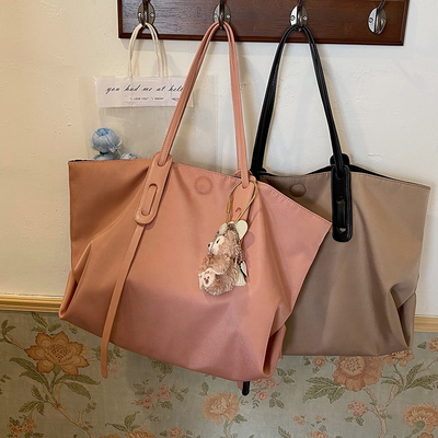 Korean version Oxford cloth simple tote bag large capacity single shoulder sub mother bag fashion big bag for women.