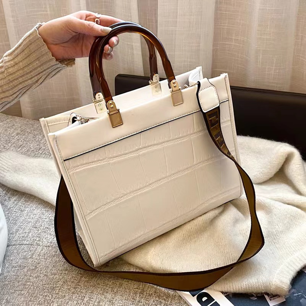 Luxury PU Handbags Womens Bags Alligator 2022 New Ladies Hand Bags